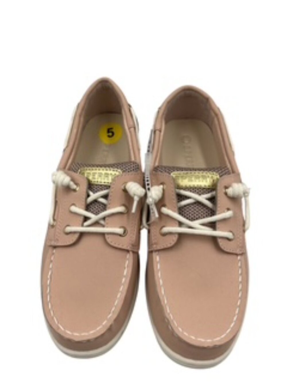 New Sperry Shorerider 3-Eye Boat shoes women’s Sz 5 light pink slip-on NWOB